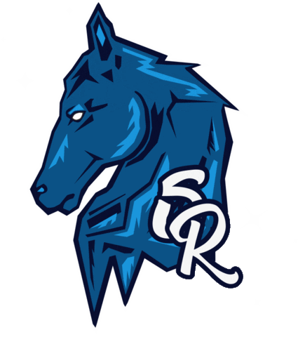 Blue Horse Sticker