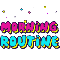 Popping Wake Up Sticker