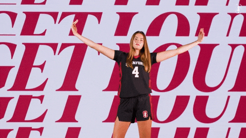 Hype Win GIF by Stanford Athletics