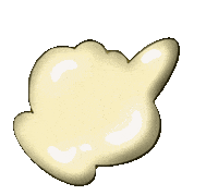 nekoneko299 cat hand here かわいい Sticker
