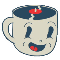 Happy Coffee Sticker by chrixmorix