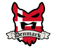Beard Denmark Sticker by BEARDED VILLAINS