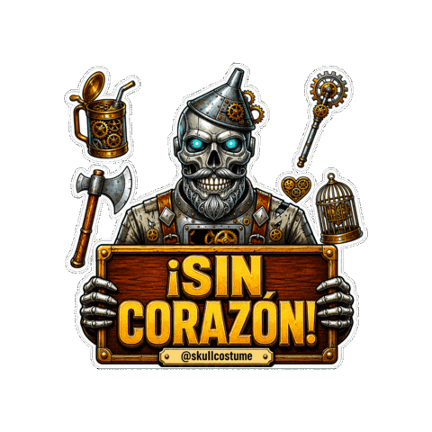 Tin Man Halloween Sticker
