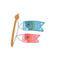 chopstickpanorama koi childrens day koinobori chopstickpanorama Sticker
