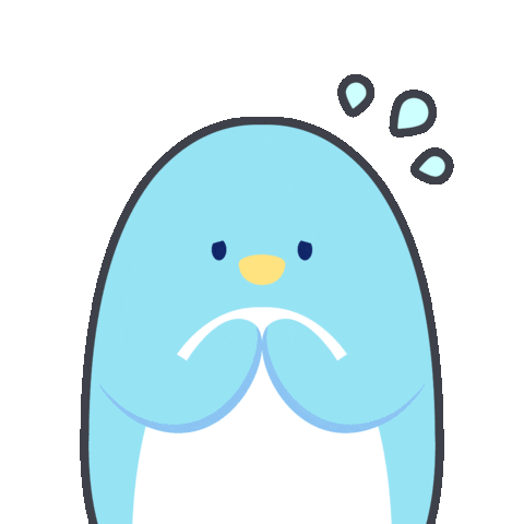 yenyendesign giphyupload kawaii blue penguin Sticker