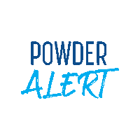 Powder Alert Sticker by Whitewater Ski Resort