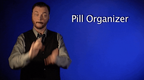 sign language pill organizer GIF by Sign with Robert