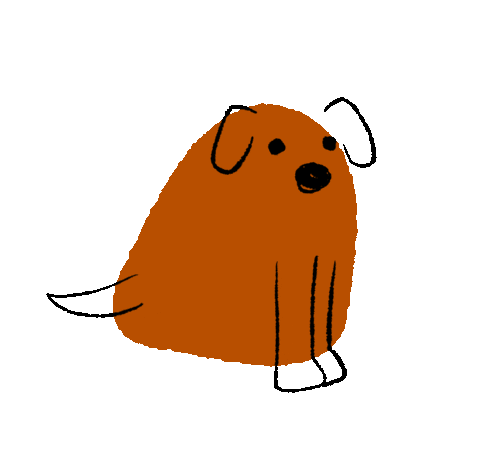 Best Friend Dog Sticker by Emily Redfearn