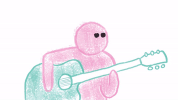 pink guitar GIF