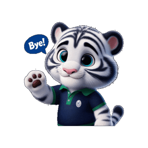 White Tiger Sticker by NouveauInternationalSchool