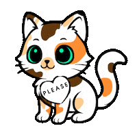 Cat Please Sticker