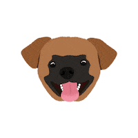 Happy Dog Sticker