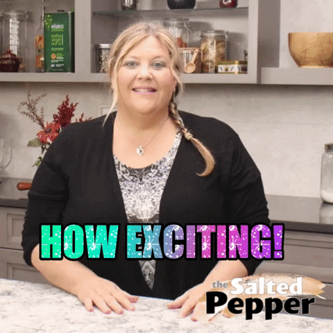 TheSaltedPepper giphygifmaker happy for you excited dance how exciting GIF