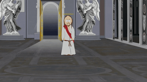 walking jesus GIF by South Park 