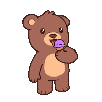 Happy Teddy Bear Sticker by BEARISH