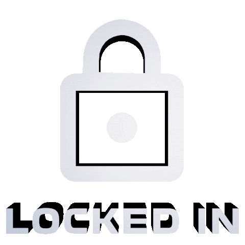 Lock In 3D Sticker