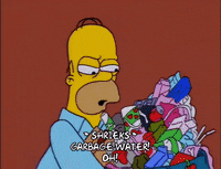 shrieking homer simpson GIF
