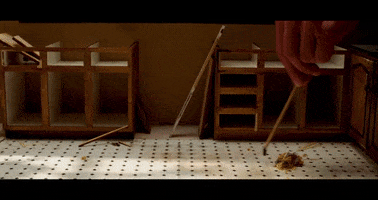 tiny house sweep GIF by ADWEEK