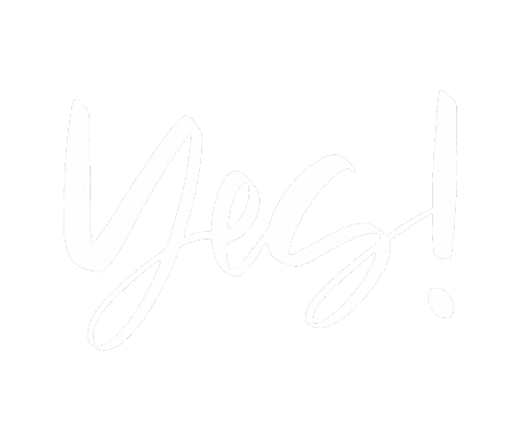 Yes Yes Yes Sticker by Kelley Bren Burke