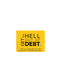 Debt Debtfree Sticker by erin skye kelly