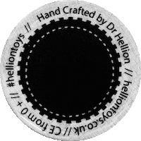 HellionToys wooden toys hellion toys dr hellion hellion logo Sticker
