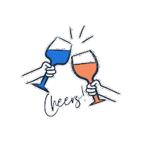 Cheers Wine Sticker by Naked Wines