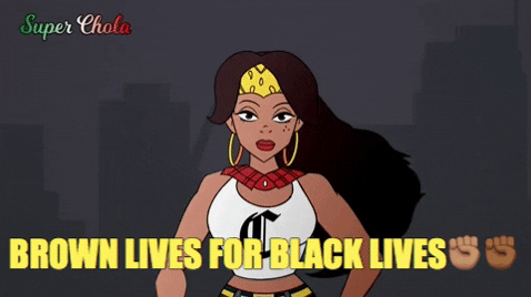SuperChola giphygifmaker animation superhero latina GIF