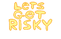 Risky Sticker by Motherbrainart