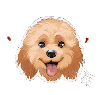 Dog Heart Sticker