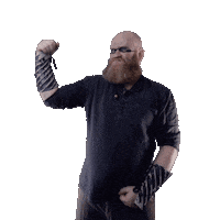 Minnesota Vikings Beard Sticker by Vinnie Camilleri