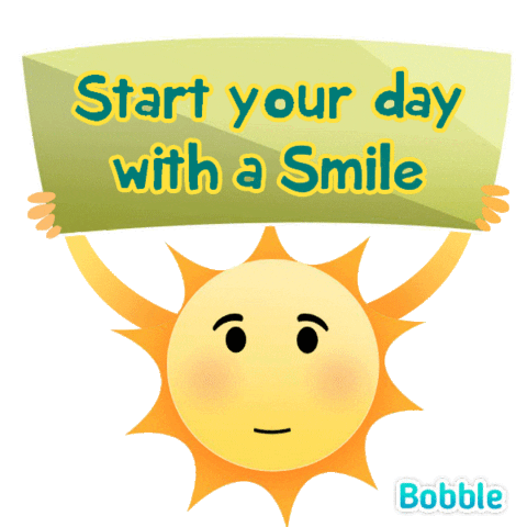 Day Smile Sticker by Bobble