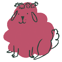 Cute Dog Sticker by Sarah Ambichl