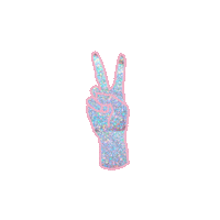 Peace Out Sparkle Sticker