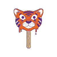 Go Tigers Orange Sticker by Tigertown Graphics