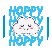 rainhopeworld cloud noah nube hoppy Sticker