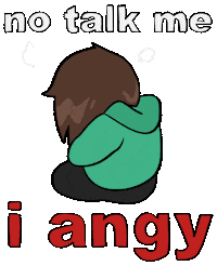 Coolprinter angry angy caro coolprinter Sticker