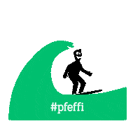 pfeffi_original wave drinks surf surfing Sticker