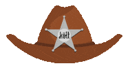 cowboy sheriff Sticker by költ