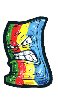 Sour Candy Sticker by Sour Strips