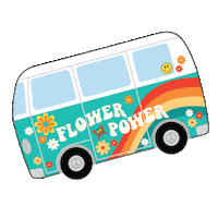 Flower Power Vintage Sticker by Harveys Seatbelt Bag