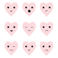 Valentines Day Hearts GIF by Gabriella Sanchez
