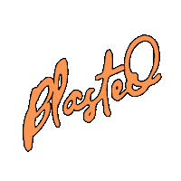 Blastedshop logo orange collection kuma Sticker