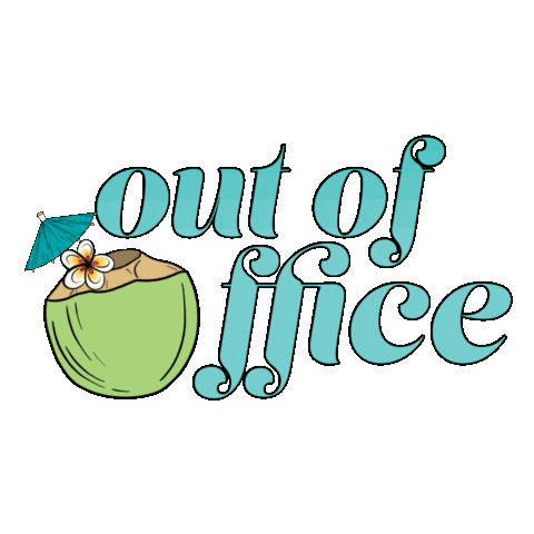 Out Of Office Summer Sticker