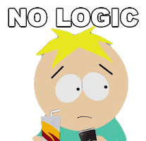 Butters Makes No Sense Sticker by South Park