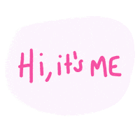 Its Me Moi Sticker by Hannah Daisy