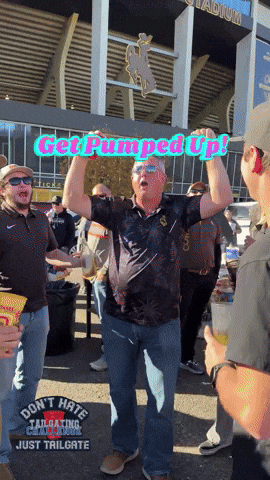 Pumped Up Wyoming GIF by Tailgating Challenge