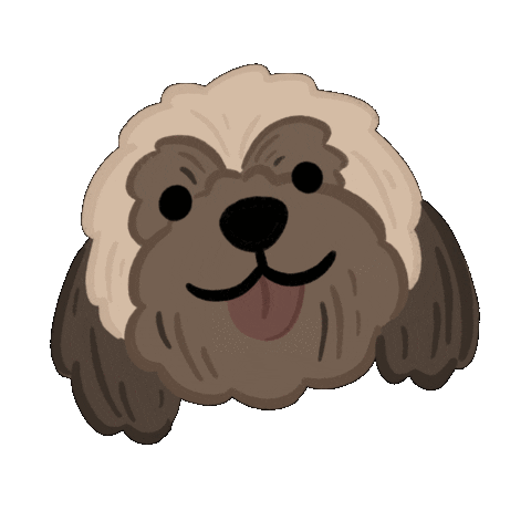 Happy Shih Tzu Sticker by Ann of Facedit