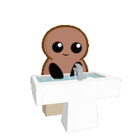 Wash Hands Water Sticker by Tubby Nugget