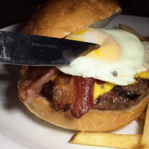 burger egg GIF