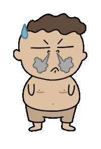 Sad Illustration Sticker